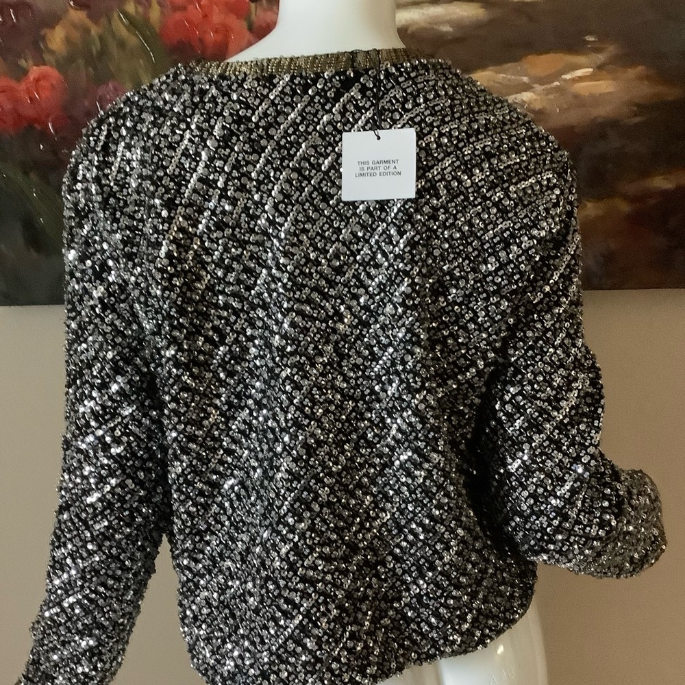 Zara Elegant Sequin Jacket Limited Edition - Picture 8 of 13